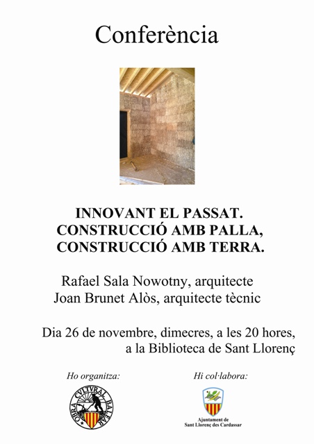 Conferencia: Innovant el Passat- 26/XI/2014 -Sant Llorenç